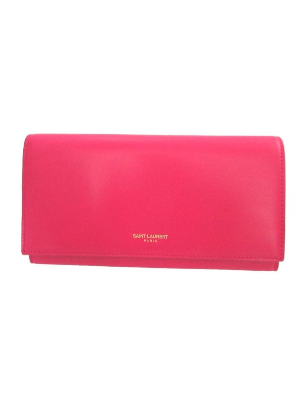 Saint Laurent Paris Leather Pink Bifold Wallet